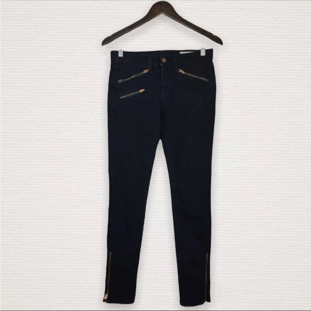 Woman's Rag & Bone Size 26 Copper Midnight Zippered Legging Stretch Jean Blue